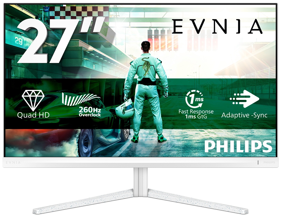 Philips Evnia | 27M2N3501PA/00 Monitor 27 zoll | 68,6 cm | WQHD | 2560 x 1440 | Weiß