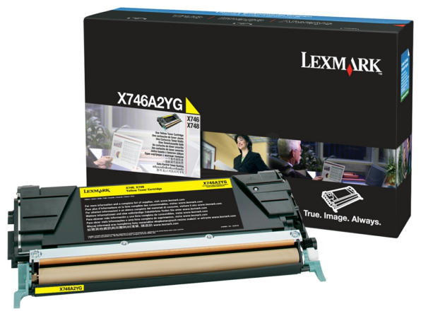 Original Lexmark X746A2YG Toner Gelb