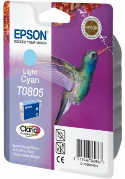 Original Epson T0805 | C13T08054011 Tintenpatrone Foto Cyan