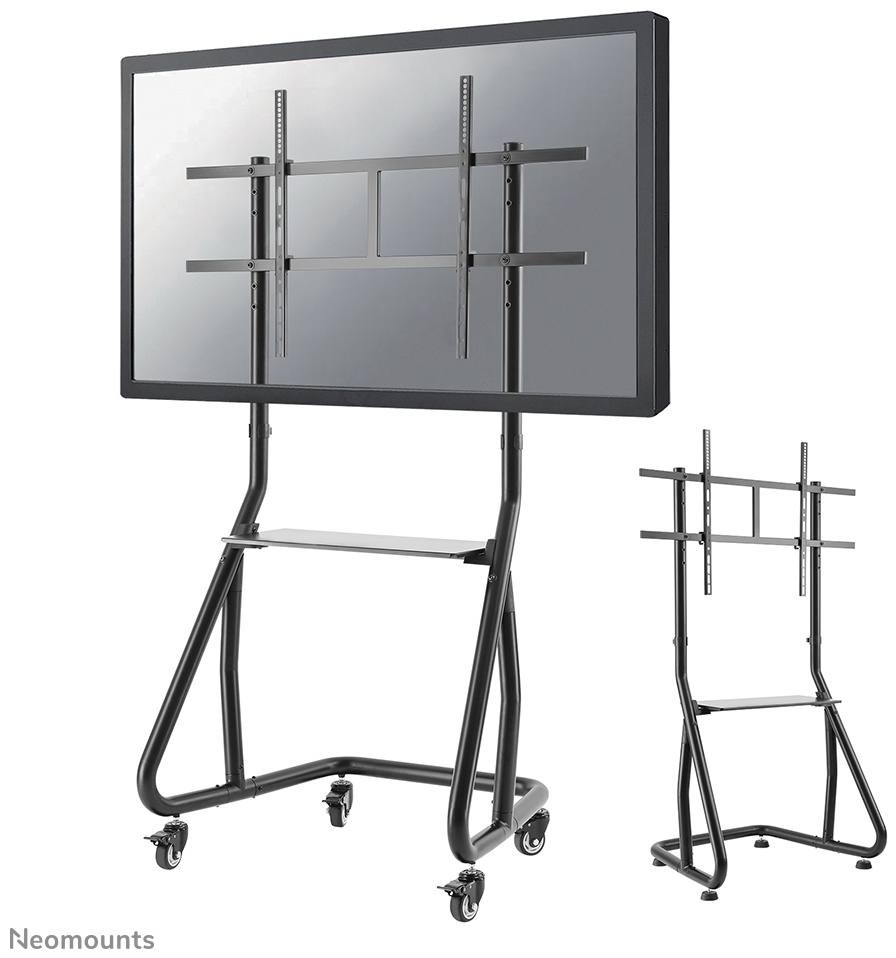 Neomounts NS-M3800 TV-Rollwagen | bis 100 Zoll | bis 100 kg | Schwarz