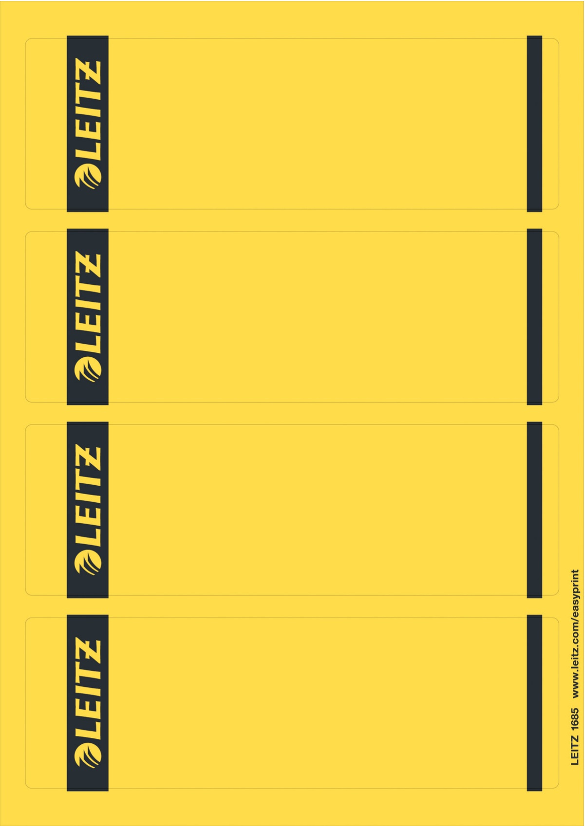 Leitz Ordneretiketten 1685 | Gelb | 100er-Pack