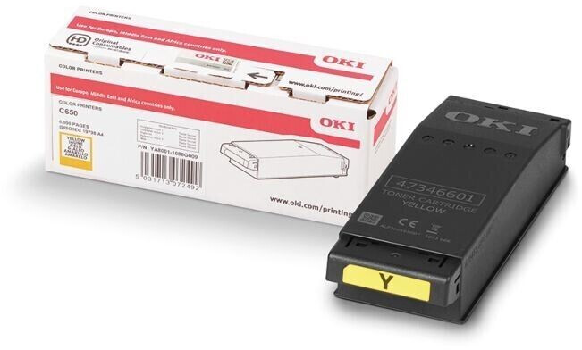 Original OKI 09006129 Toner Gelb