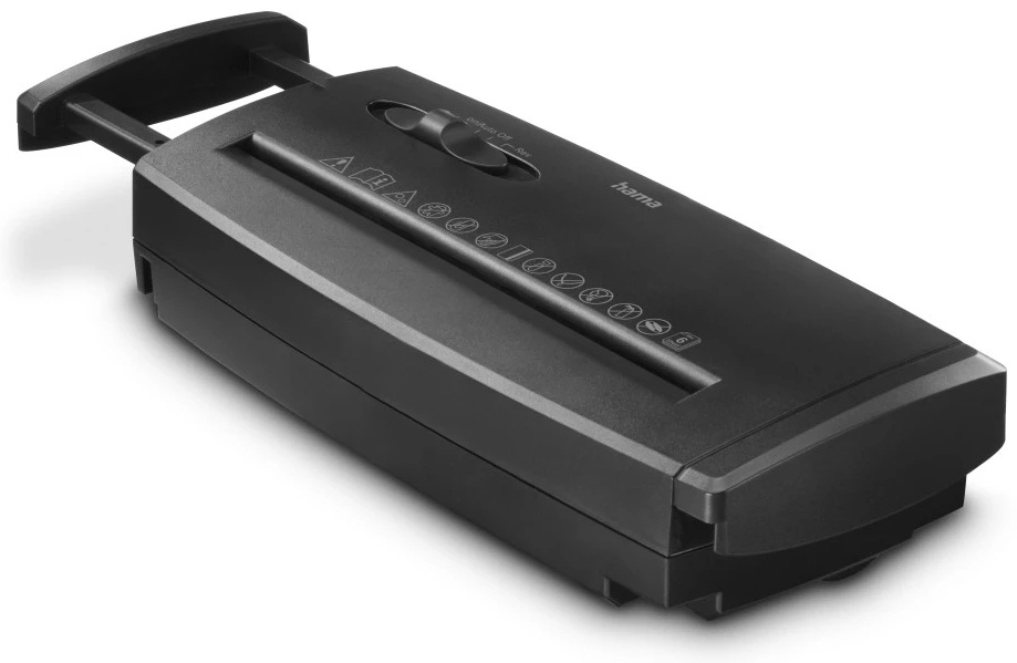 Hama Classic S60 Aktenvernichter | P-2 Streifenschnitt | 6 Blatt | Schwarz