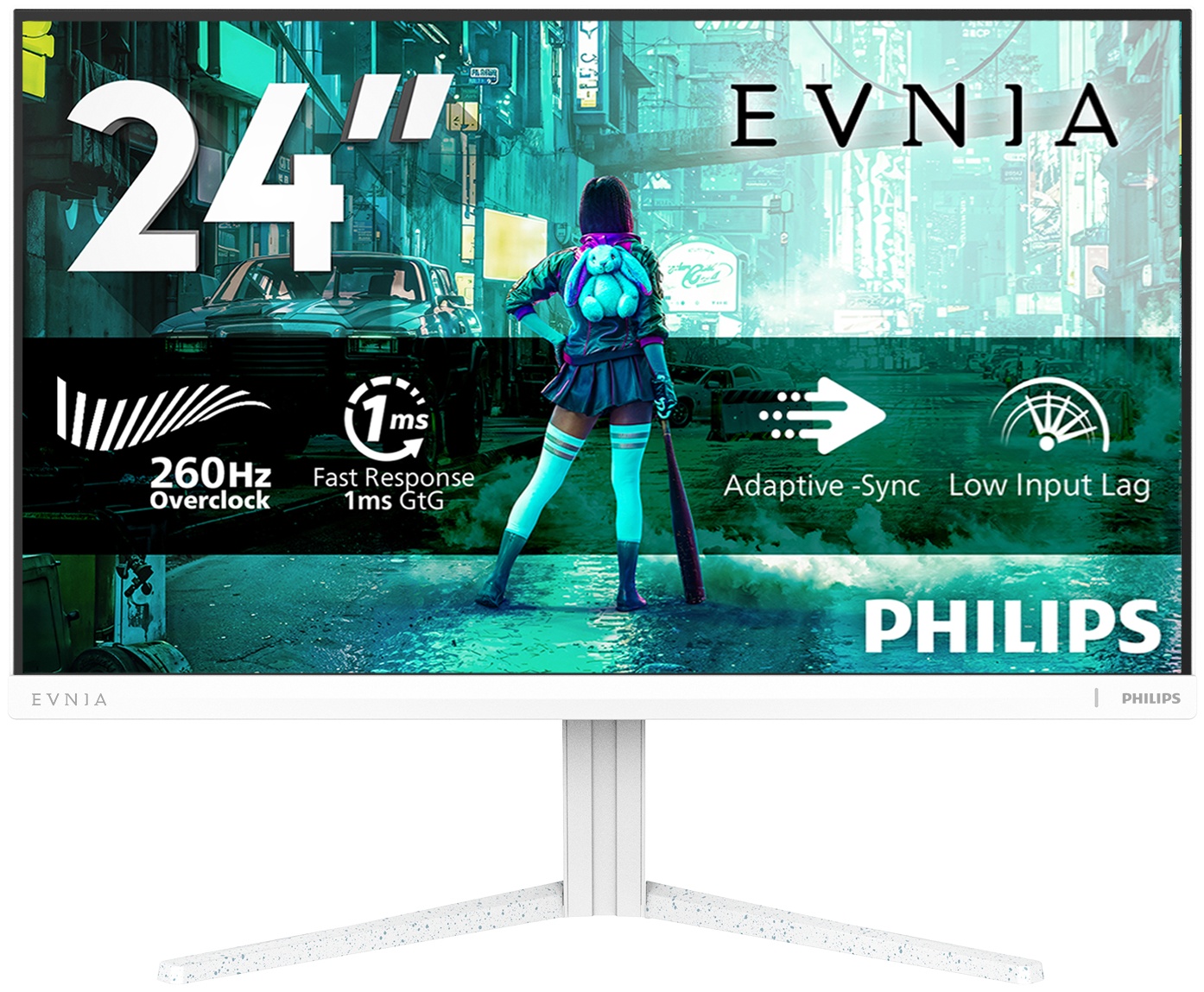 Philips Evnia 3000 | 24M2N3201PL/00 Monitor 23,8 zoll | 60,5 cm | Full HD | 1920 x 1080 | Weiß