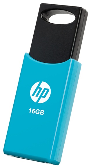 HP v212w USB-Stick | 16 GB | USB 2.0 (USB-A) | 14 MB/s | Schwarz/Blau