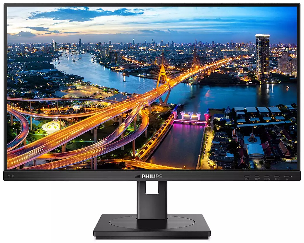 Philips B Line | 243B1/00 Monitor 23,8 zoll | 60,5 cm | Full HD | 1920 x 1080 | Schwarz
