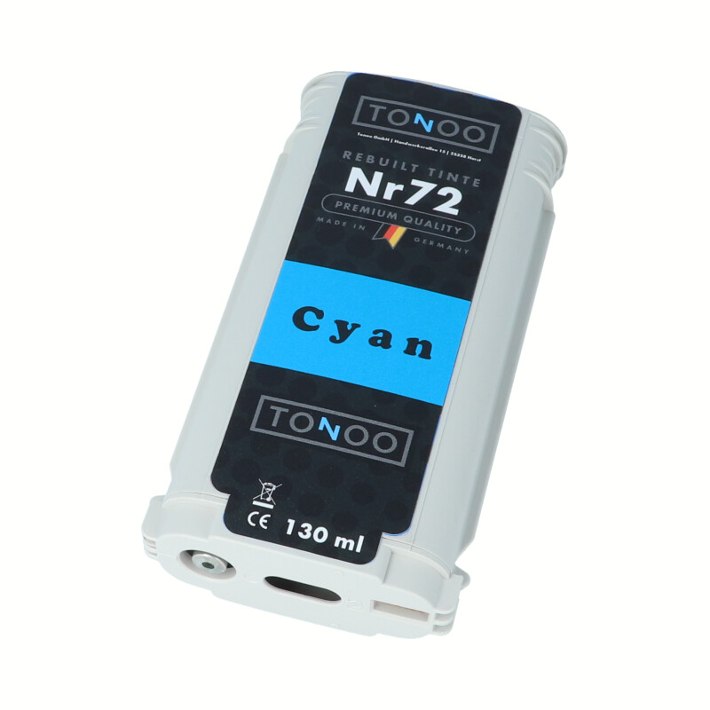 Tonoo® Tinte ersetzt HP 72 | C9371A Cyan