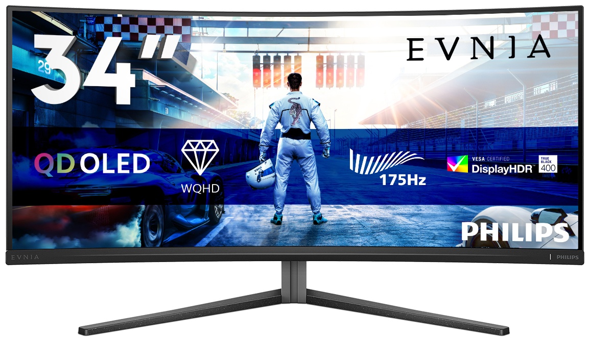 Philips Evnia 6000 | 34M2C6500/00 Curved-Monitor 34 zoll | 86,4 cm | UWQHD | 3440 x 1440 | Grau