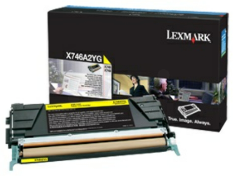 Original Lexmark X746A3YG Toner Gelb