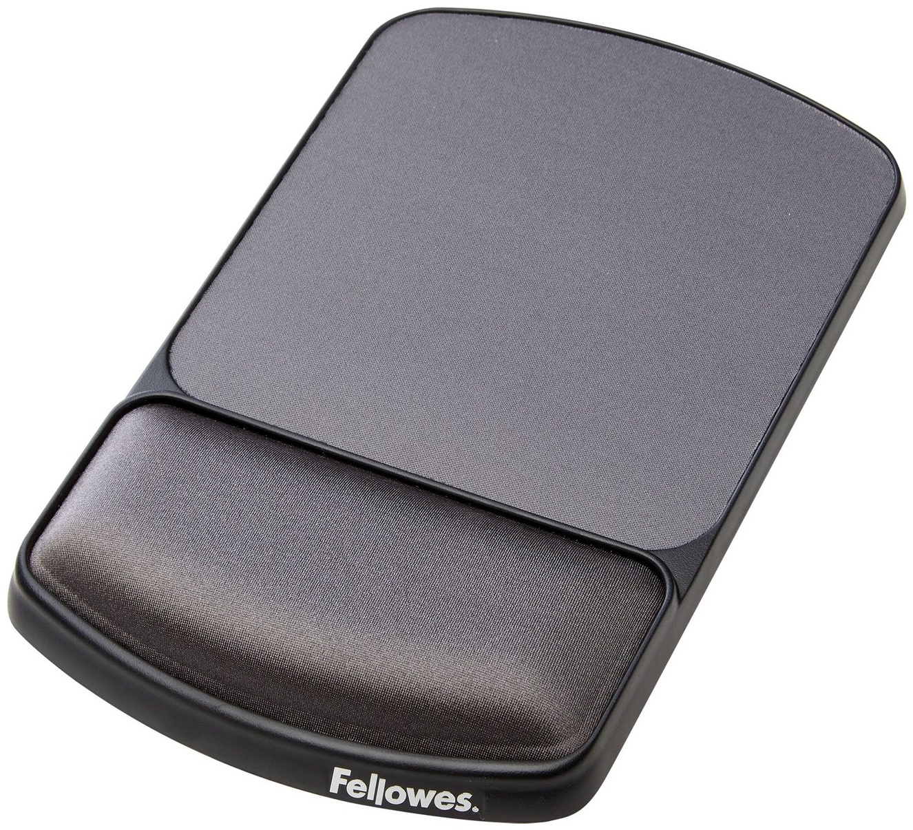 Fellowes Premium Gel Mauspad mit Handballenauflage | 16 × 25 cm | Gel | höhenverstellbar | Schwarz