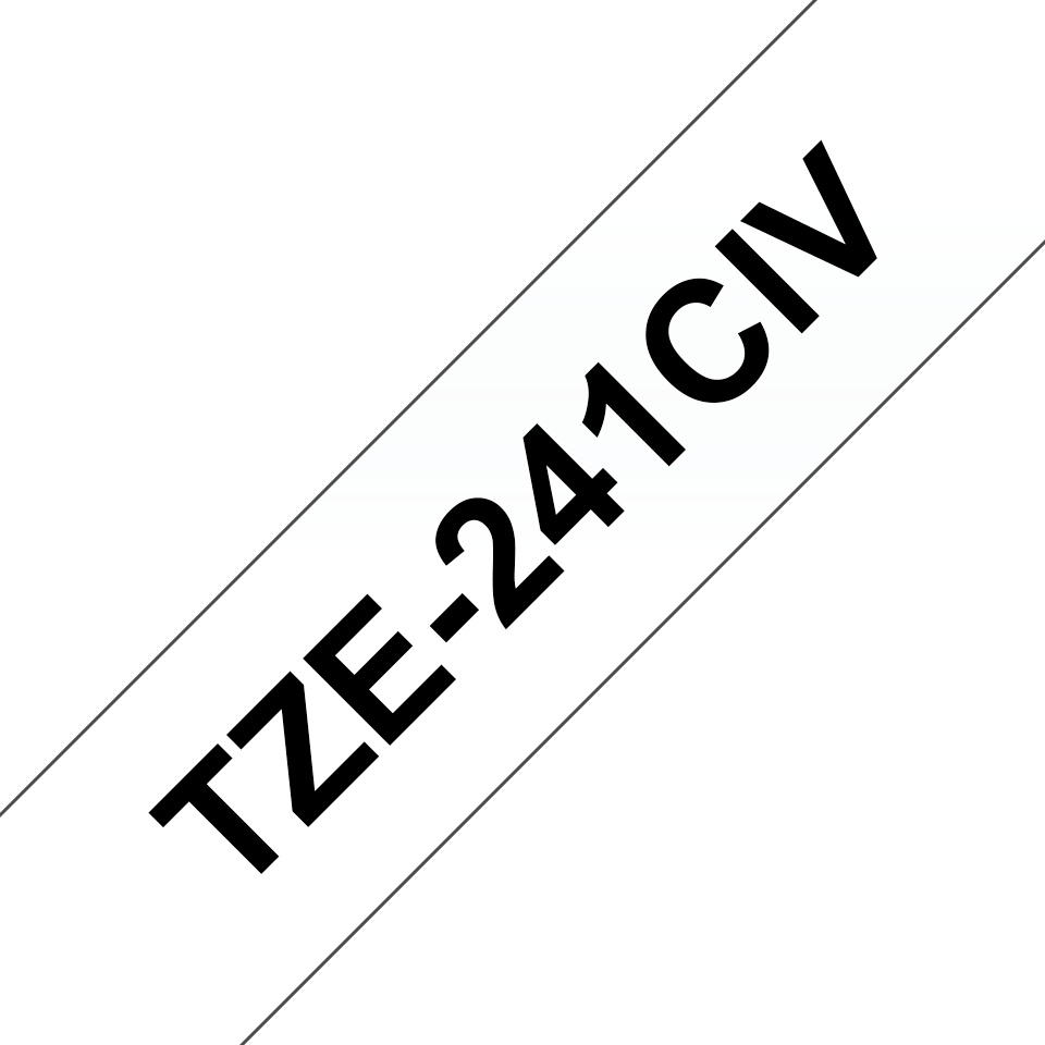 Brother Schriftband TZe-241 (20 St.) | 18 mm | Schwarz auf Weiß | 8 m