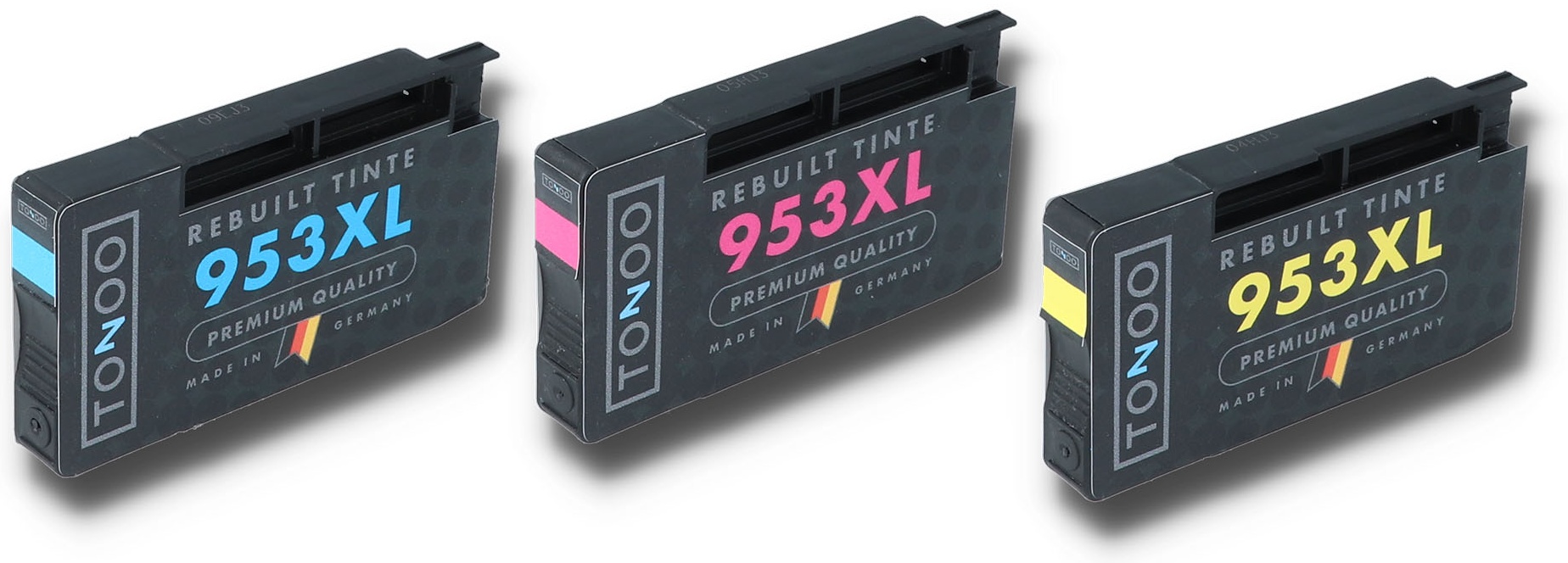 Tonoo® Tinte ersetzt HP 1CC21AE | 953XL C/M/Y Spar Set XL