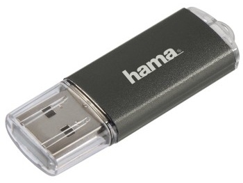 Hama Laeta USB-Stick | 16 GB | USB 2.0 (USB-A) | Grau
