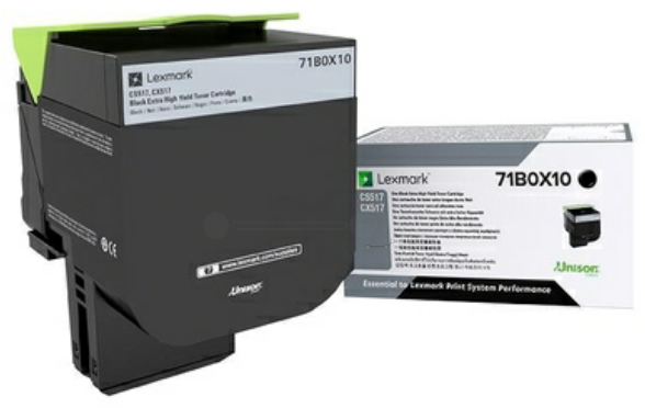 Original Lexmark 71B0X10 Toner Schwarz XXL