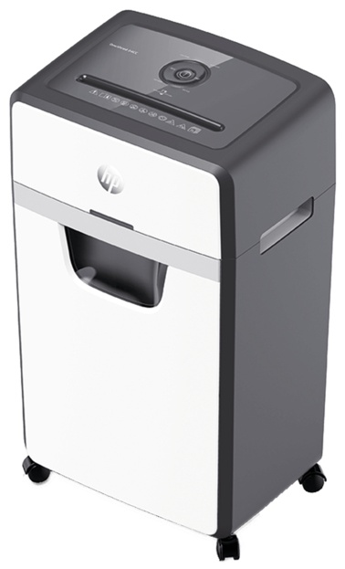 HP OneShred 24CC Aktenvernichter | P-4 Partikelschnitt | 24 Blatt | 30 l | Weiß/Schwarz