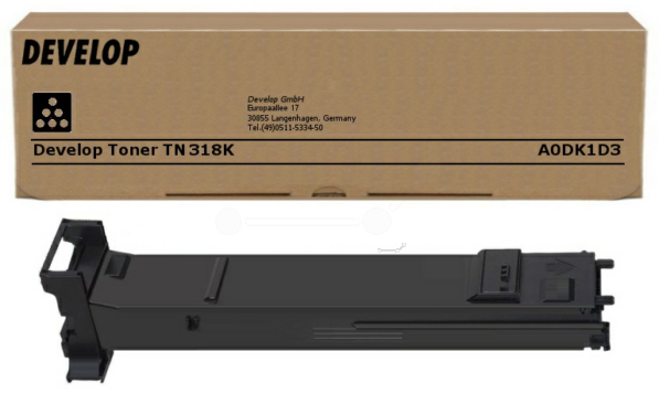 Original Konica Minolta TN318K | A0DK153 Toner Schwarz