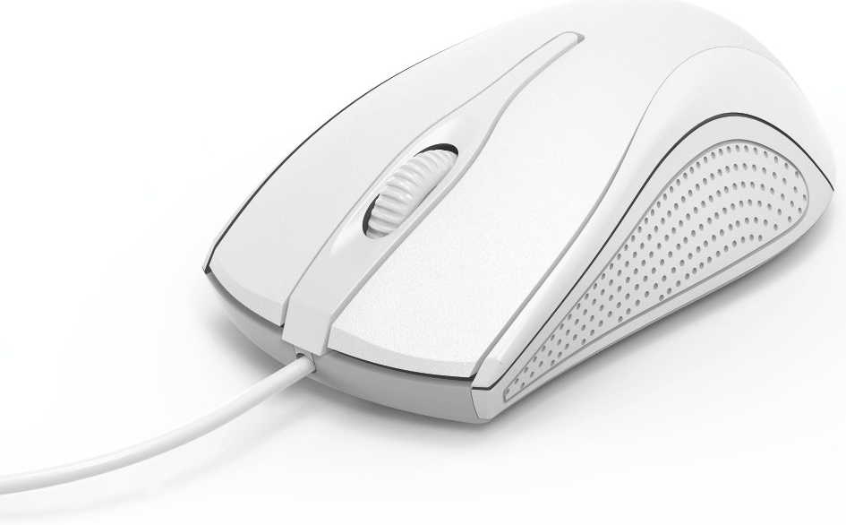 Hama MC-200 Maus | Kabel (USB) | 3 Tasten | 1200 dpi | Rechtshänder | Weiß