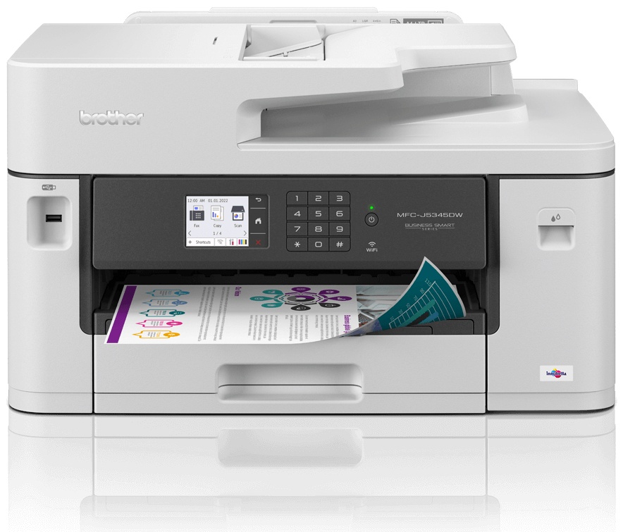 Brother MFC-J5345DW Farb Tinten Multifunktionsdrucker | A3 | 28 S./Min | Duplex | WLAN