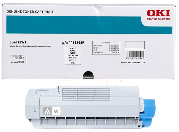 Original OKI 44318659 Toner Weiss