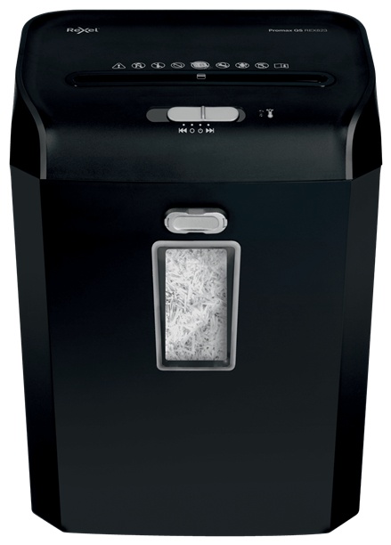 Rexel QS REX823 Aktenvernichter | P-4 Partikelschnitt | 8 Blatt | 23 l | Schwarz