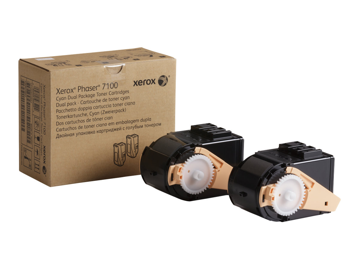 Original Xerox 106R02602 Toner Cyan Doppel Pack ( A-Ware )