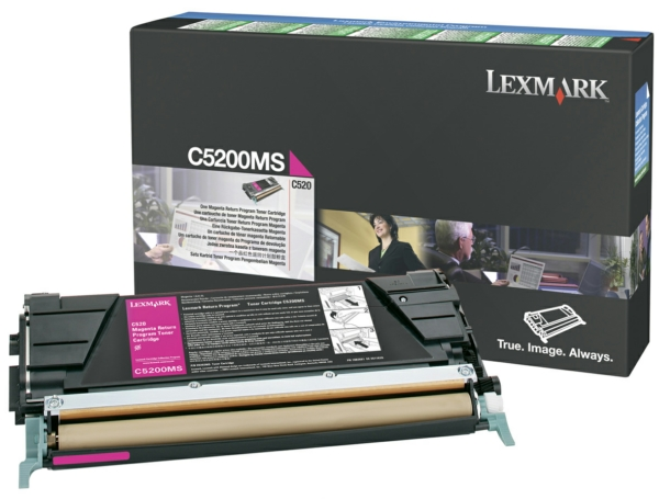 Original Lexmark C5200MS Toner Magenta