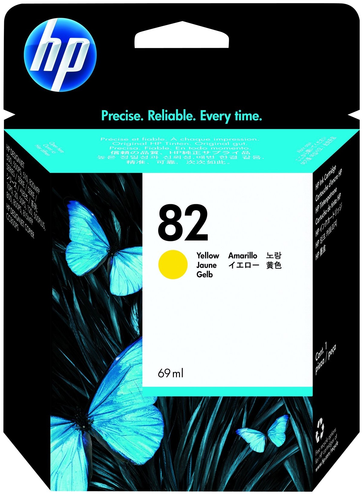 Original HP 82 | C4913A Tinte Gelb XL ( 2023 )