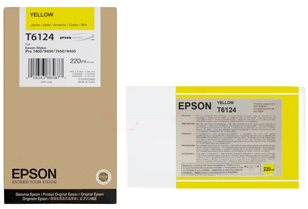 Original Epson T6124 | C13T612400 Tintenpatrone Gelb