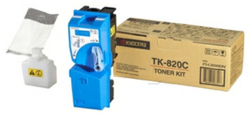 Original Kyocera TK820C / 1T02HPCEU0 Toner Cyan