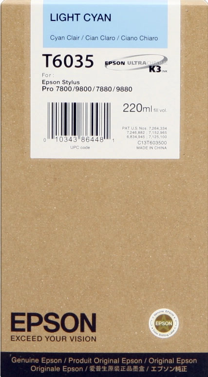 Original Epson T6035 | C13T603500 Tinte light Cyan ( 2023 )