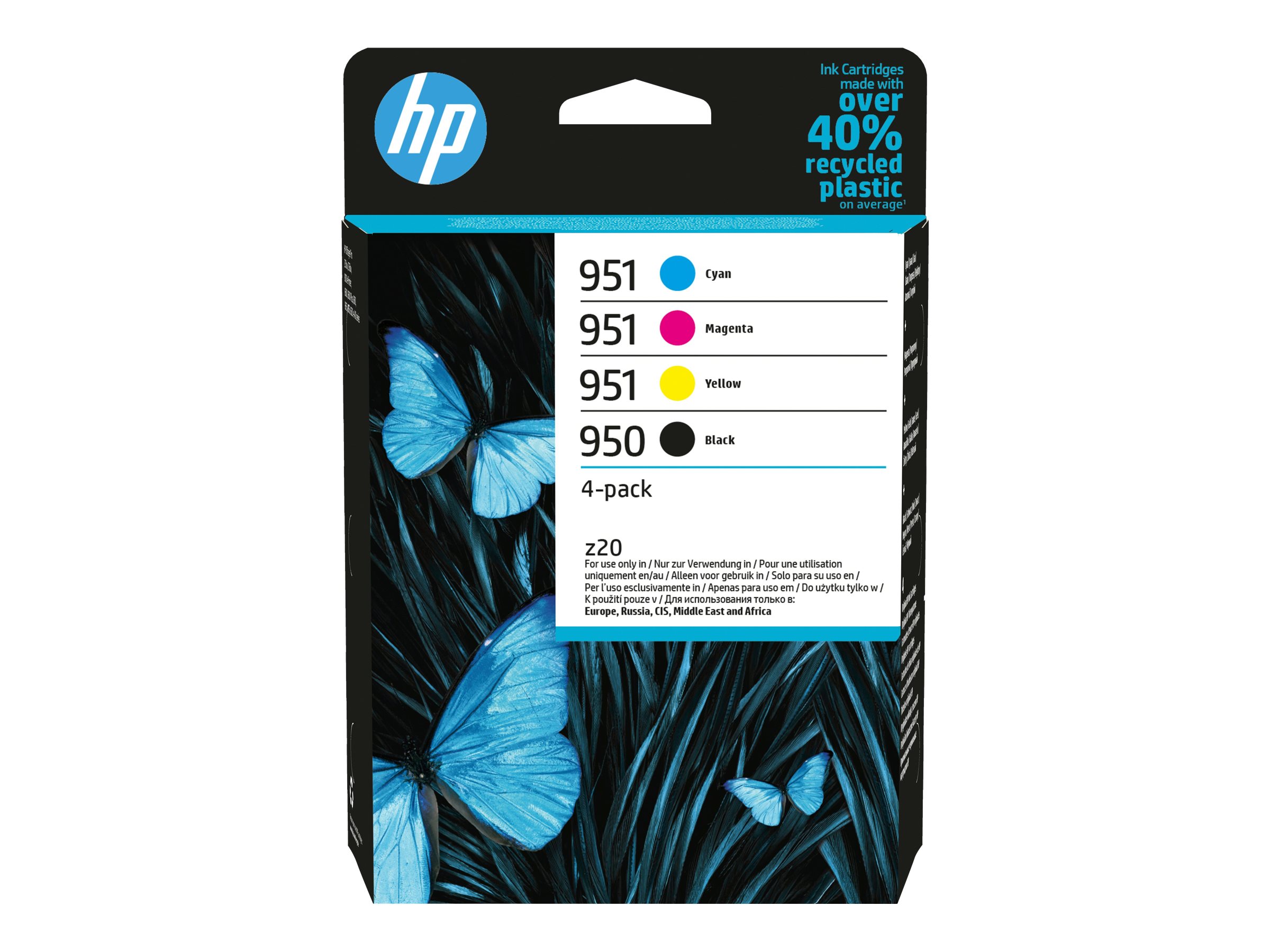 Original HP 6ZC65AE | 950 + 951 Tinte BK/C/M/Y Spar Set