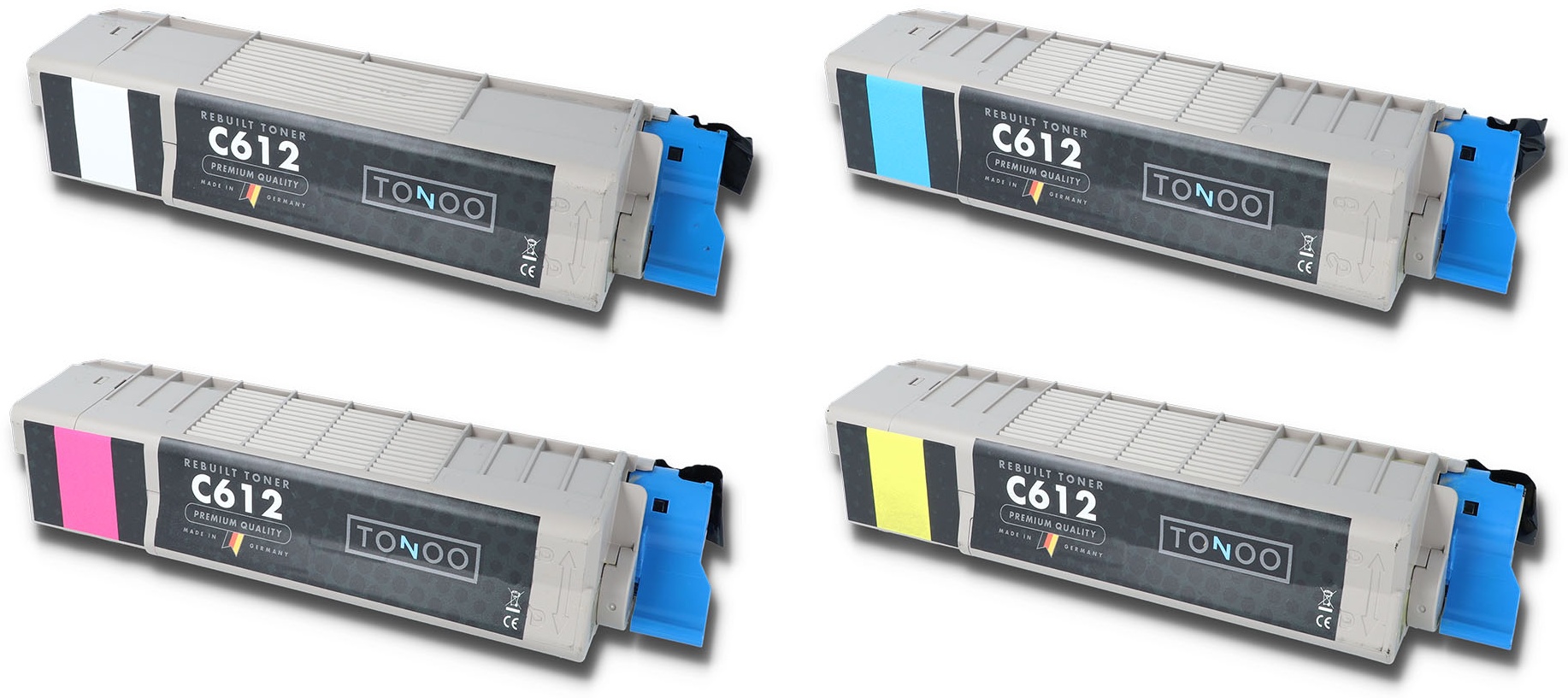 Tonoo® Toner ersetzt OKI C612 | C612DN | C612N | Set