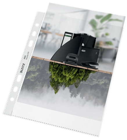 Leitz Prospekthülle recycle 4002 | DIN A5 | genarbt | 0,10 mm | 25er-Pack