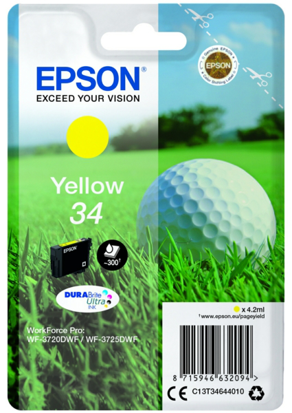 Original Epson 34 | C13T34644010 Tinte Gelb