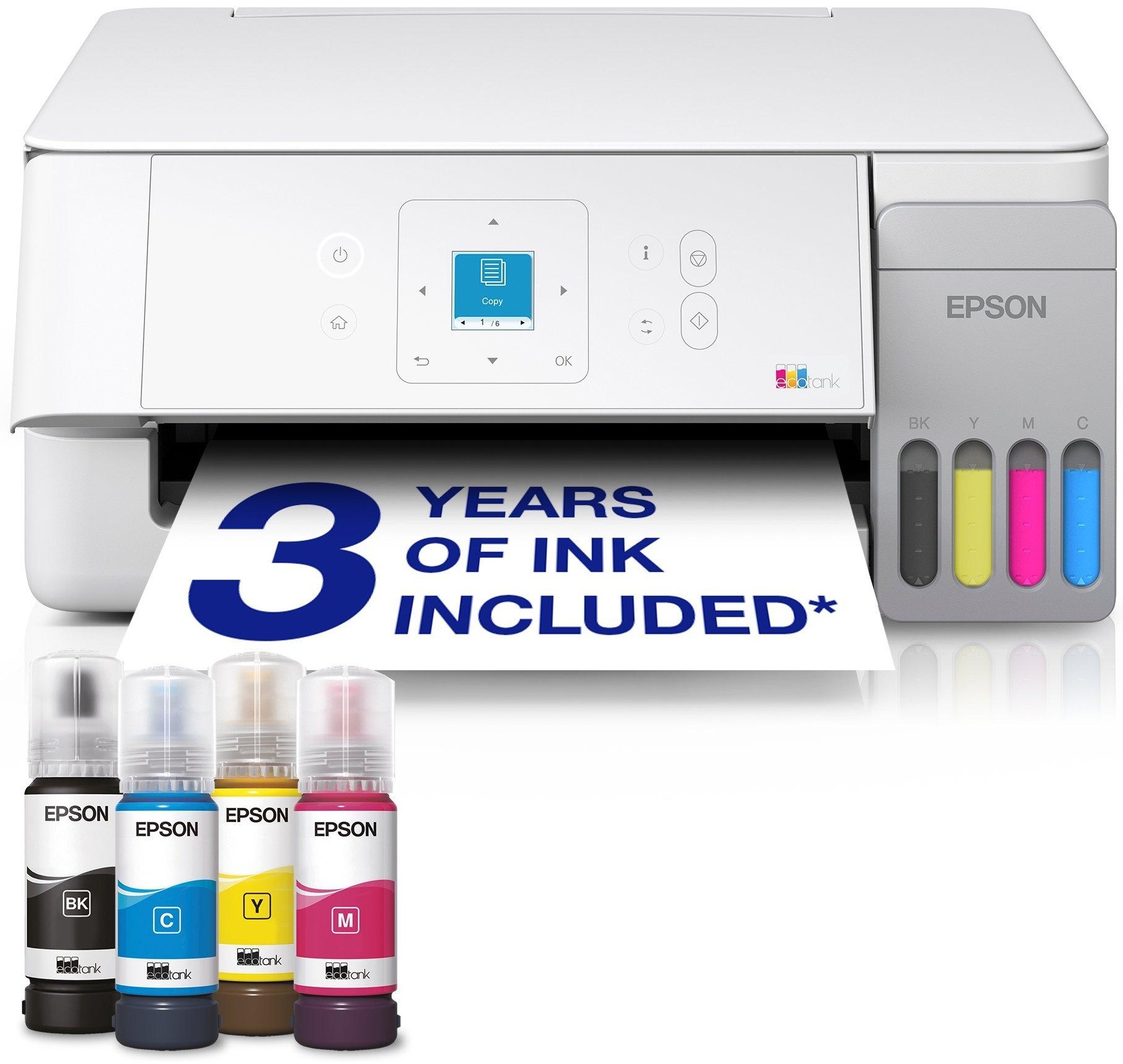 Epson EcoTank ET-2926 Farb Tinten Multifunktionsdrucker | A4 | 33 S./Min | WLAN