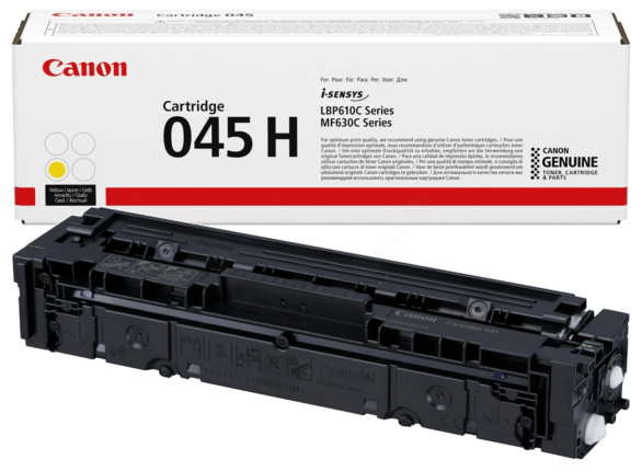 Original Canon 045H | 1243C002 Toner Gelb XL