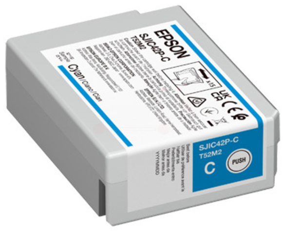 Original Epson SJIC42PC | C13T52M240 Tintenpatrone Cyan