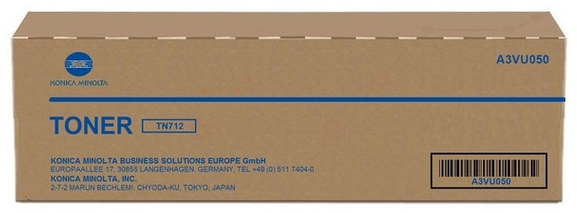 Original Konica Minolta TN712 | A3VU050 Toner Schwarz