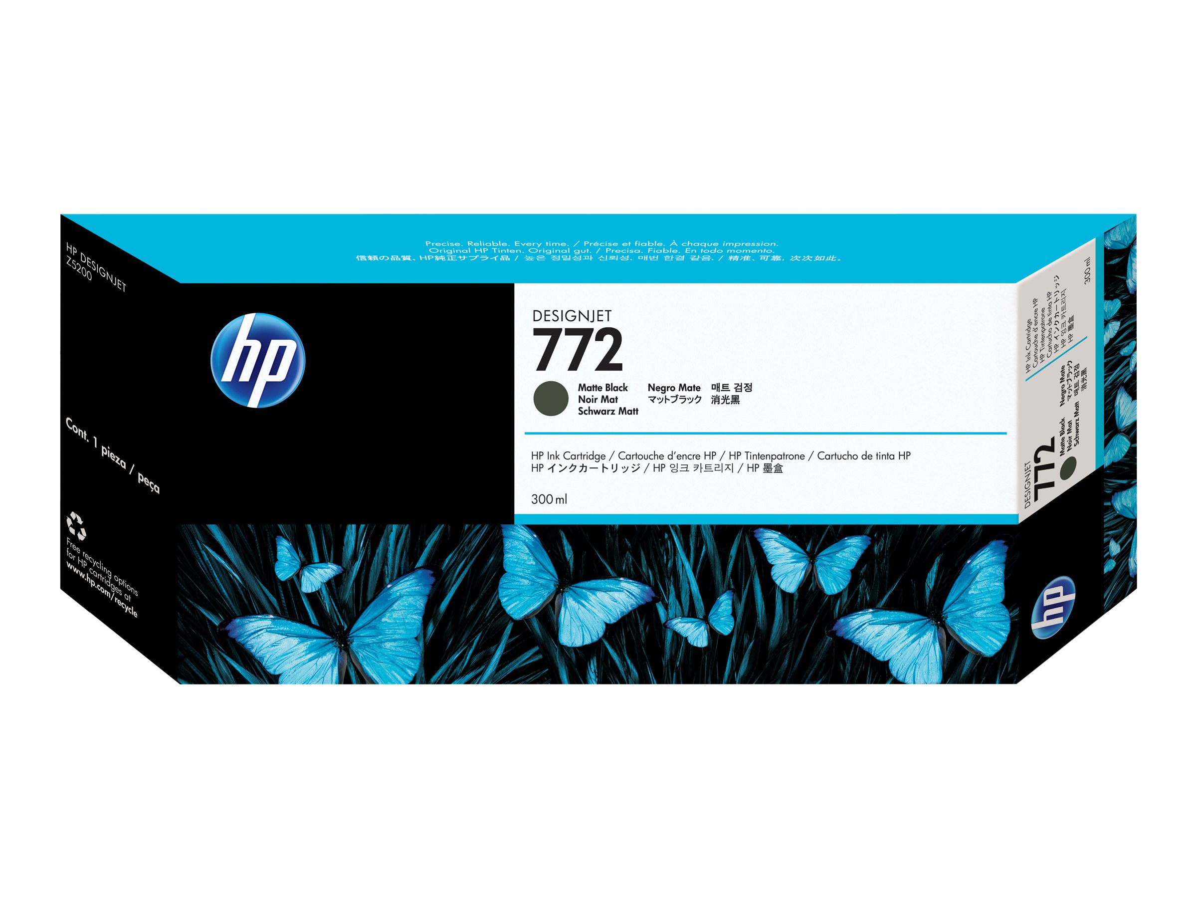 Original HP 772 | CN635A Tinte Matt Schwarz ( 04.2026 )