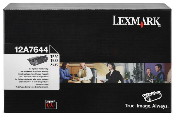 Original Lexmark 12A7644 Toner Schwarz XL