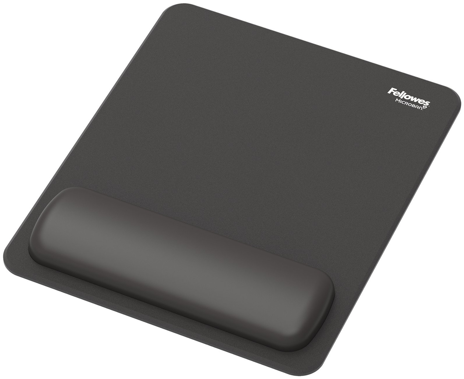 Fellowes Breyta Mauspad mit Handballenauflage | 24 × 20 cm | Schwarz