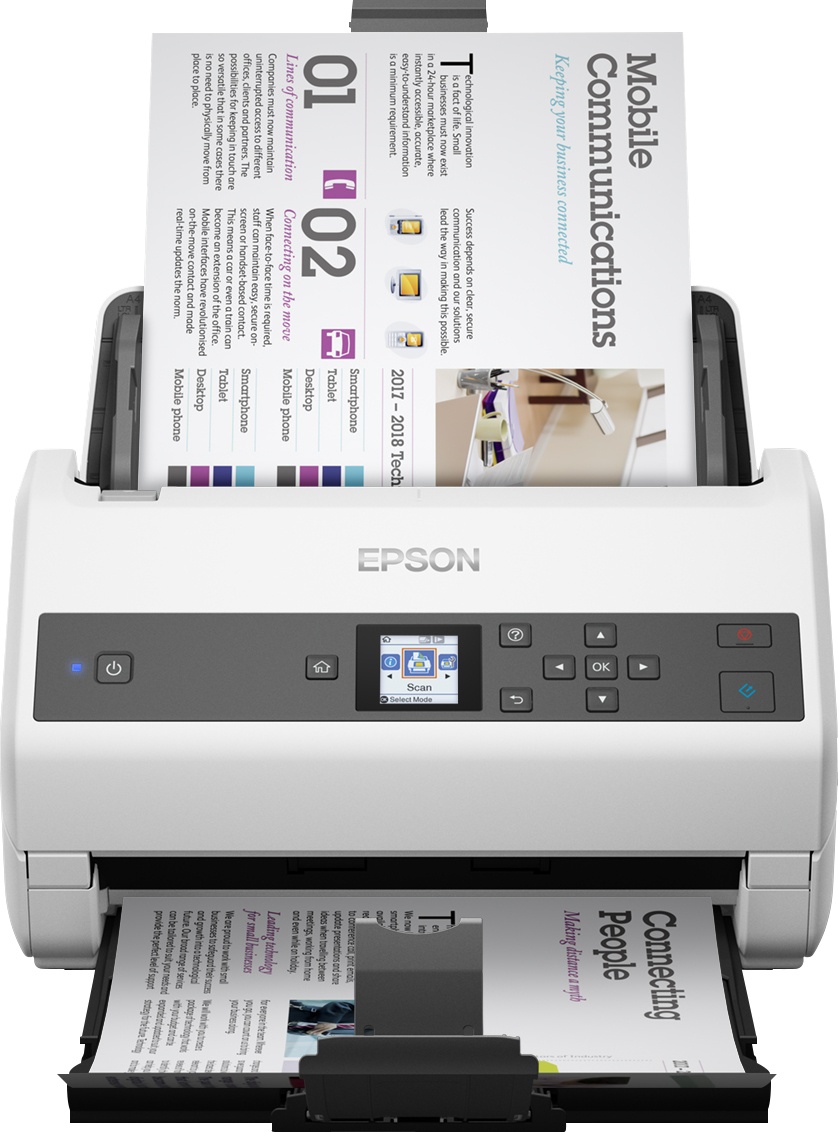 Epson WorkForce DS-970 Dokumentenscanner | A4 | 85 S./Min | Duplex | ADF 100 Blatt | USB, LAN
