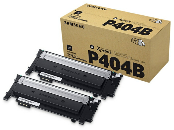 Original Samsung SU364A | CLTP404B Toner Schwarz Doppelpack