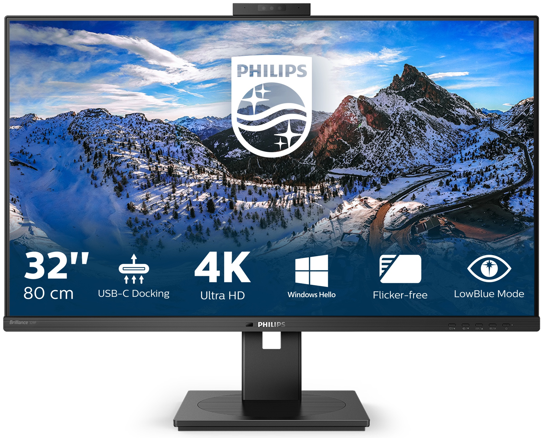 Philips P Line | 329P1H/00 Monitor 31,5 zoll | 80 cm | 4K UHD | 3840 x 2160 | Schwarz