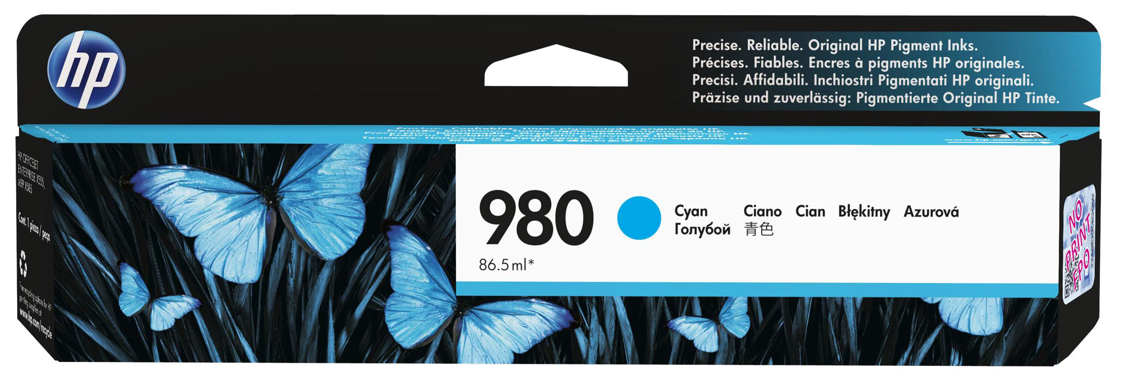 Original HP 980 | D8J07A Tinte Cyan ( 2024 )