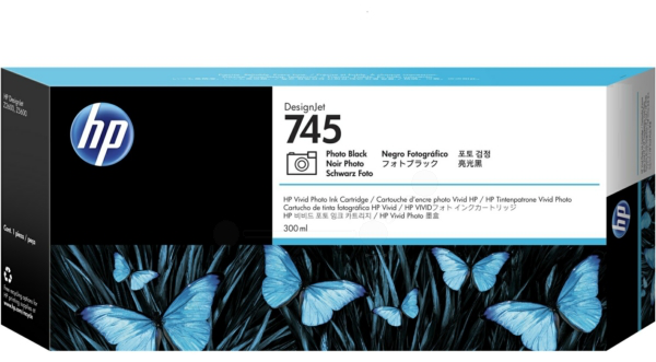 Original HP 745 | F9K04A Tinte Foto Schwarz ( 09.2026 )