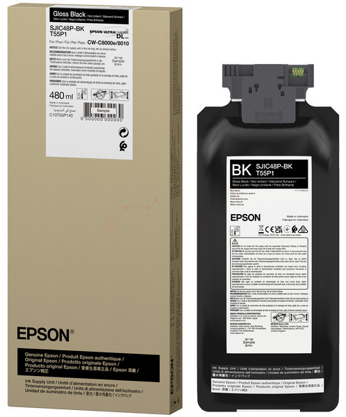 Original Epson SJIC48PBK | C13T55P140 Tintenpatrone Schwarz