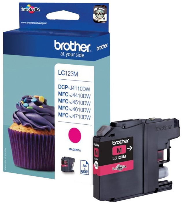 Original Brother LC123M Tinte Magenta ( 08.2025 )