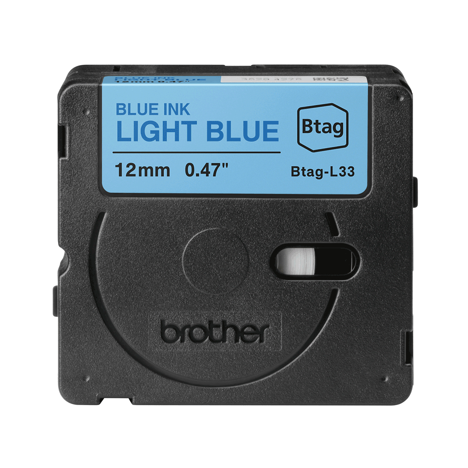 Brother Schriftband Btag BTAGL33 | 12 mm | Blau auf Blau | 4 m