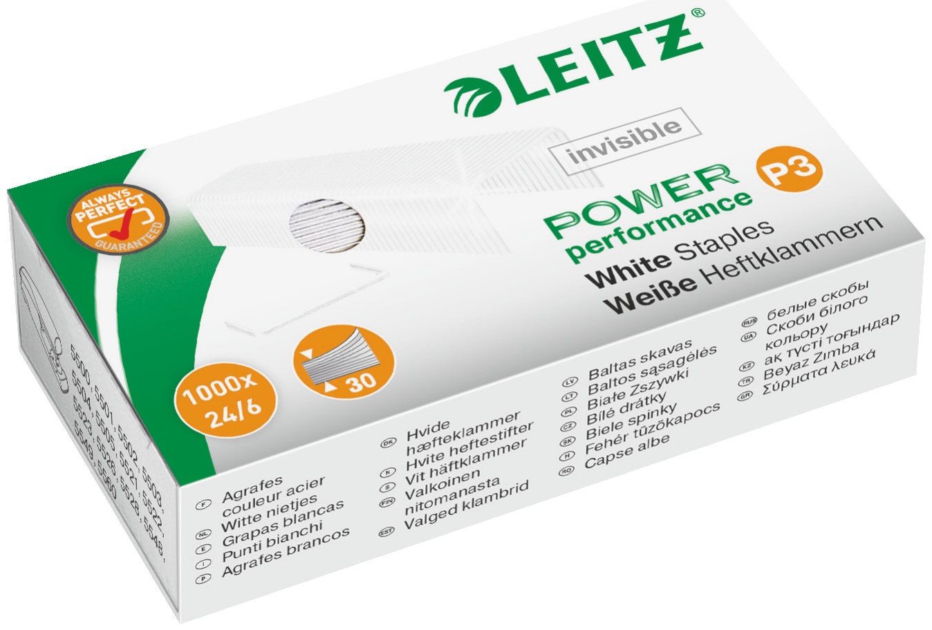Leitz Heftklammern 5554 | 24/6 | 1000 Stück